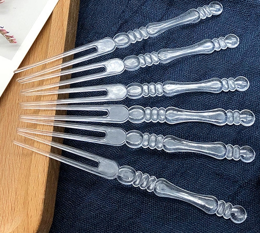 一次性透明水果叉独立装竹节叉 KTV果叉水果签两齿叉 一次性透明水果叉独立装竹节叉 KTV果叉水果签两齿叉